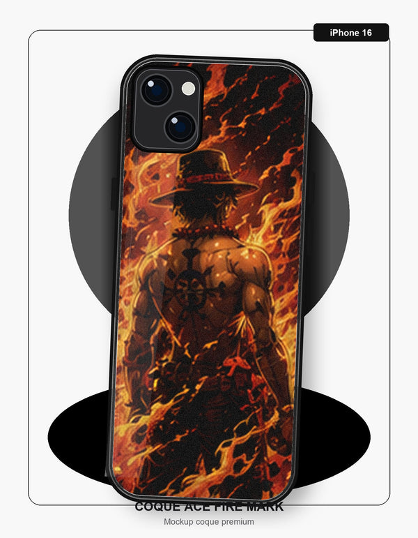 Coque Ace Fire Mark iPhone 16 One Piece