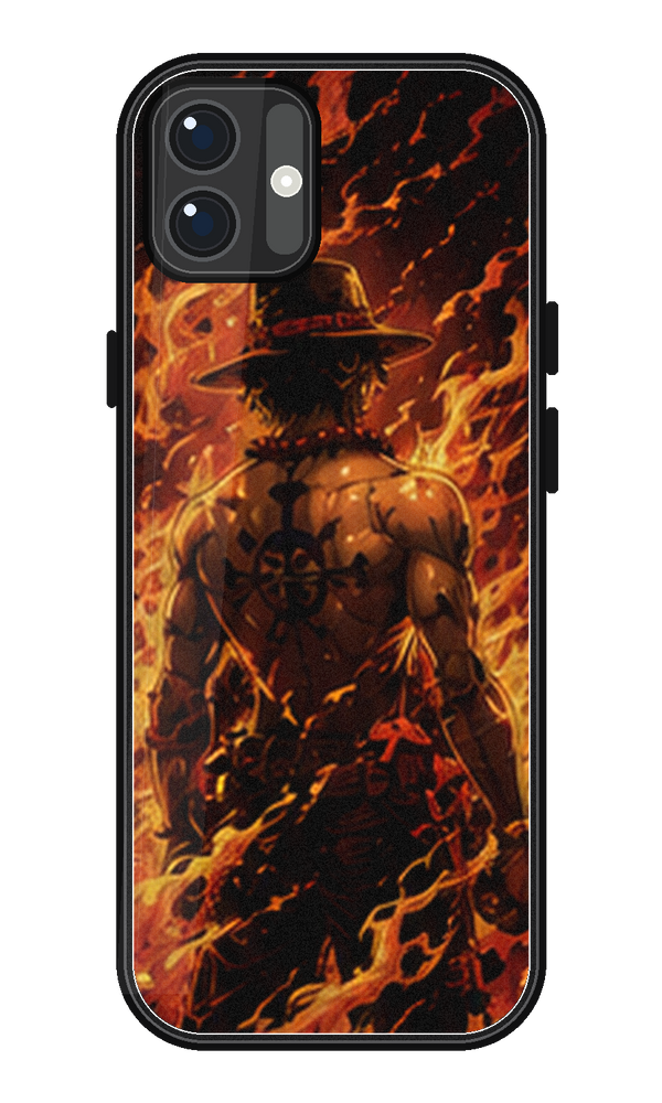 Coque One Piece Ace Fire Mark | iPhone, Samsung - coque One Piece silicone manga pour iPhone et Samsung