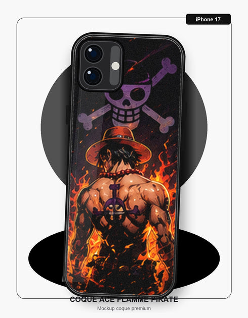 Coque Ace Flamme Pirate iPhone 17 One Piece