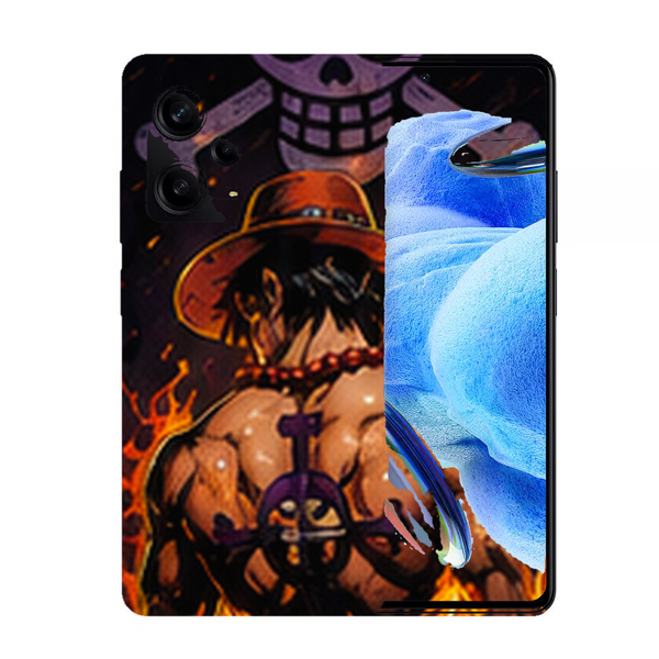 Coque Xiaomi Redmi Note 12 Pro One Piece Ace Flamme Pirate