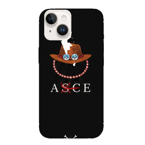 Coque iPhone 15 One Piece Ace Hat Minimal
