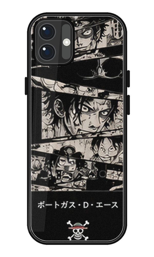 Coque One Piece Ace Manga Noir | iPhone, Samsung - coque One Piece silicone manga pour iPhone et Samsung