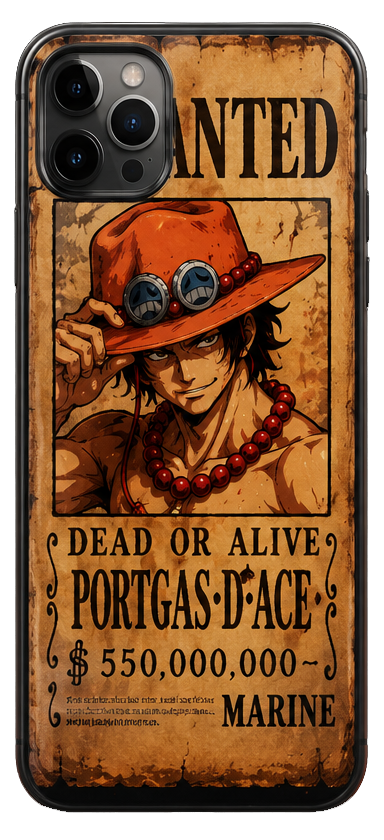 Coque Ace Wanted One Piece pour Samsung Galaxy et iPhone