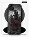 Coque iPhone 17 Manga Naruto Akatsuki Noir Blanc Pluie Manteaux Rouges Naruto