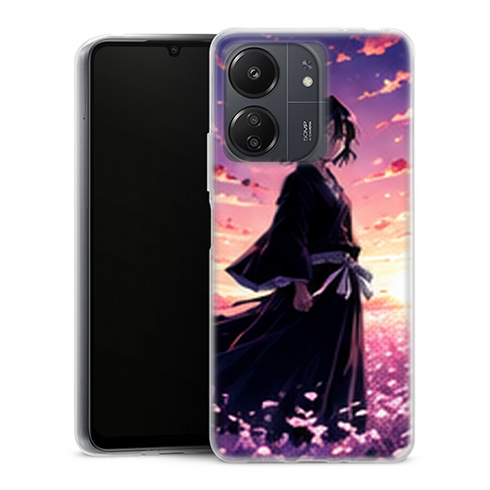 Coque Xiaomi Redmi 13C Bleach Rukia Coucher Petales
