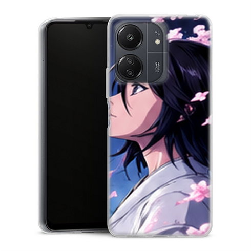 Coque Xiaomi Redmi 13C Bleach Rukia Petales Roses