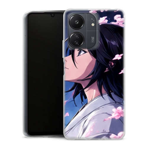 Coque Xiaomi Redmi 13C Bleach Rukia Petales Roses