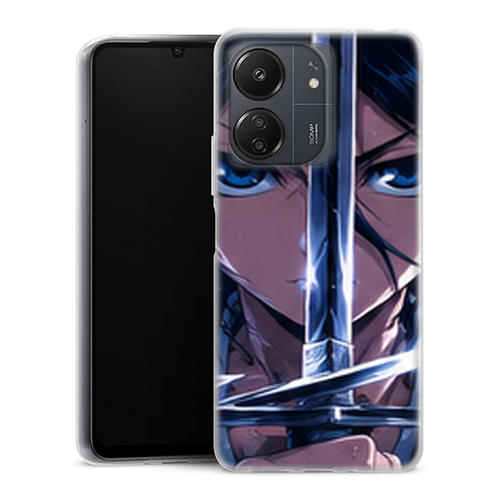 Coque Xiaomi Redmi 13C Bleach Rukia Sabre Bleu