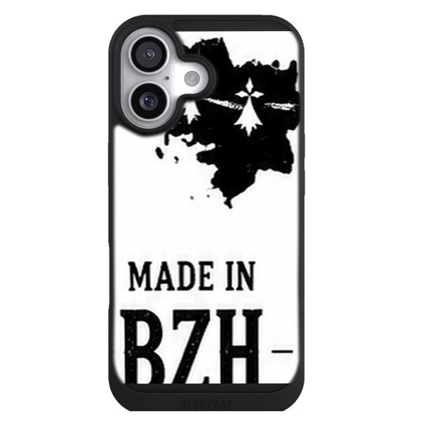 Coque Bretagne Carte Breizh Noire - Made in BZH Local