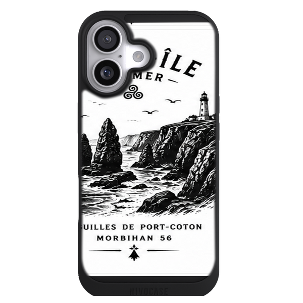 Coque Bretagne Morbihan Belle-Ile Port-Coton - Aiguilles et Phare