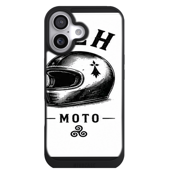 Coque Bretagne Moto Casque BZH - Equipage Breizh