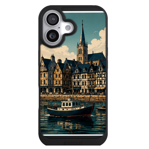Coque Bretagne Port Breton Vintage - Bateau, Maisons et Clocher