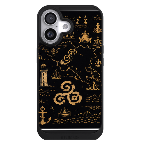 Coque Bretagne Symboles Bretons Or - Triskel, Phares et Icones Marines