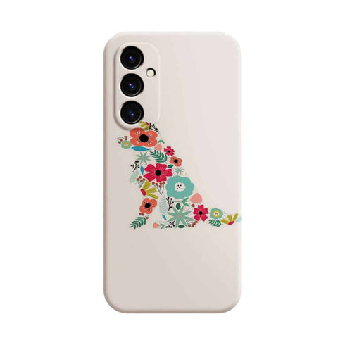 Coque Samsung Galaxy A05S Border Collie floral