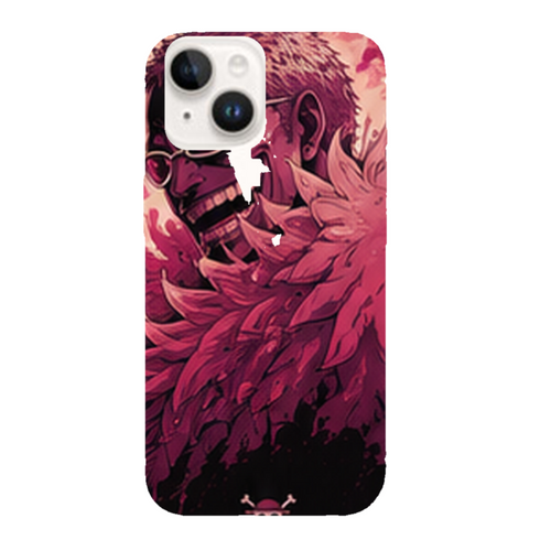 Coque iPhone 15 One Piece Doflamingo Pink Fury
