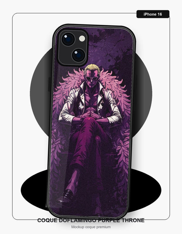 Coque Doflamingo Purple Throne iPhone 16 One Piece