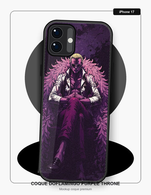 Coque Doflamingo Purple Throne iPhone 17 One Piece