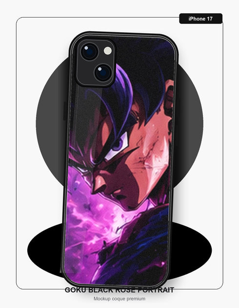 Coque Dragon Ball Goku Black Rose Portrait iPhone 17 Dragon Ball