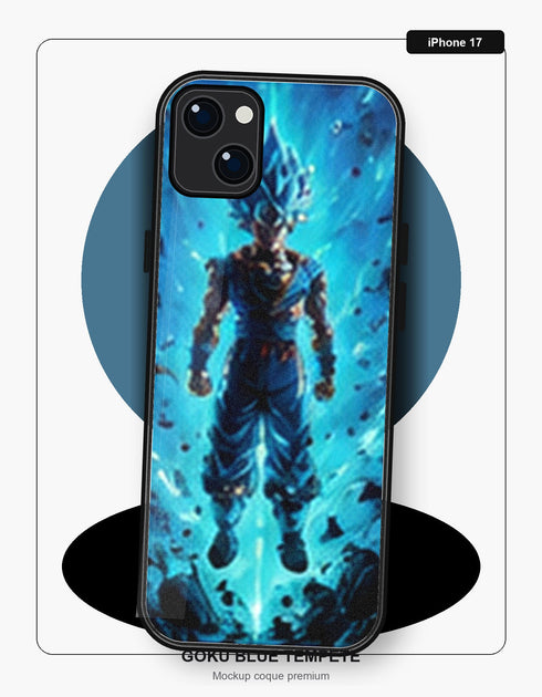 Coque Dragon Ball Goku Blue Tempete iPhone 17 Dragon Ball