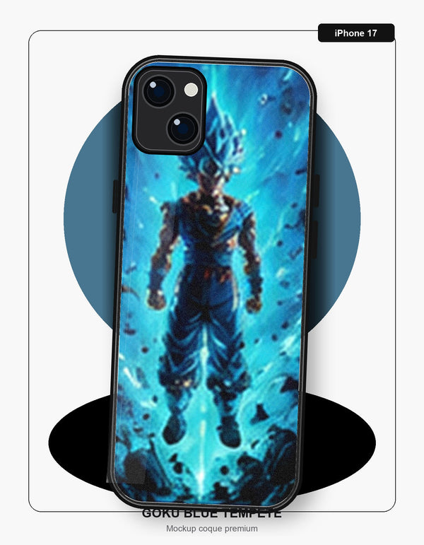 Coque Dragon Ball Goku Blue Tempete iPhone 17 Dragon Ball