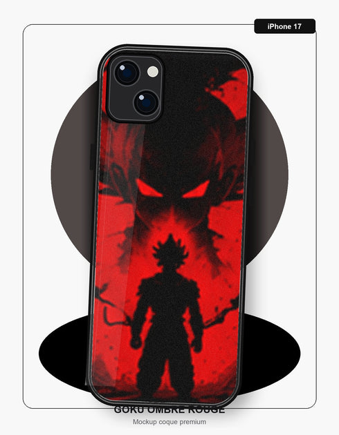 Coque Dragon Ball Goku Ombre Rouge iPhone 17 Dragon Ball