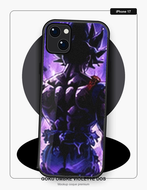 Coque Dragon Ball Goku Ombre Violette Dos iPhone 17 Dragon Ball
