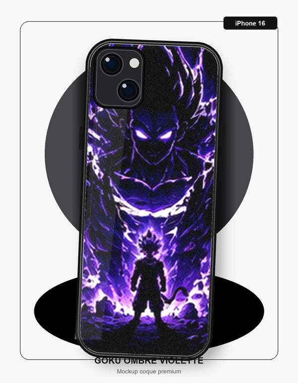 Coque Dragon Ball Goku Ombre Violette iPhone 16 Dragon Ball