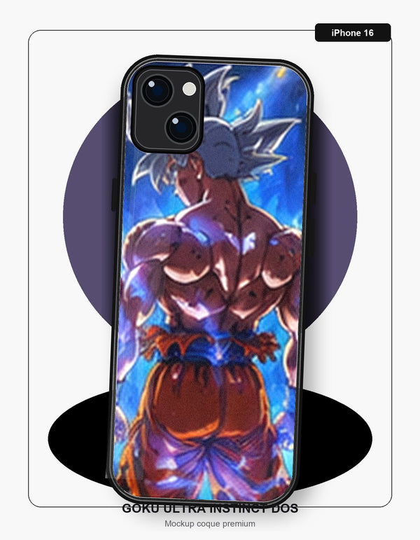 Coque Dragon Ball Goku Ultra Instinct Dos iPhone 16 Dragon Ball