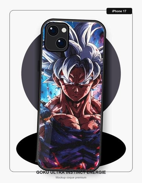Coque Dragon Ball Goku Ultra Instinct Energie iPhone 17 Dragon Ball