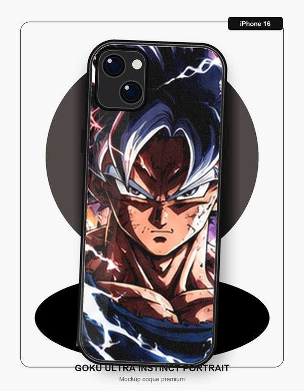Coque Dragon Ball Goku Ultra Instinct Portrait iPhone 16 Dragon Ball