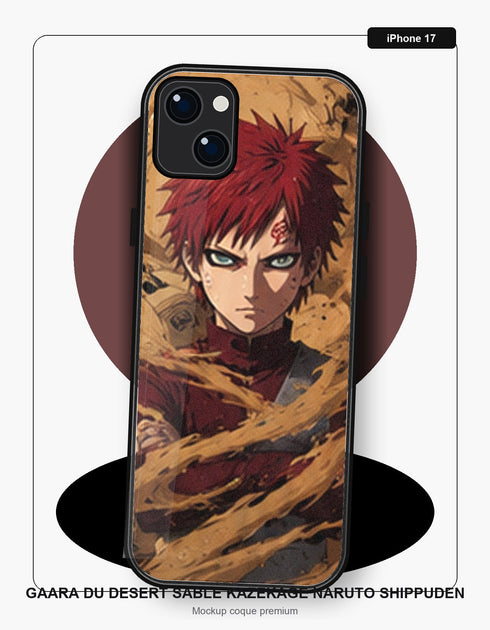 Coque iPhone 17 Manga Gaara Du Desert Sable Kazekage Naruto Shippuden Naruto