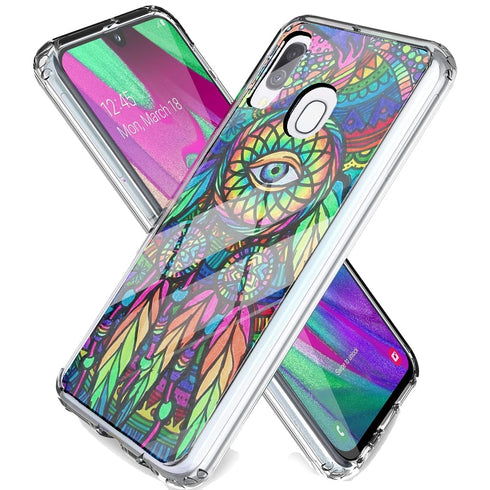 Aztek Dreams | Coque Galaxy A40 Samsung Dreamcatcher Colors | Silicone, Verre Trempé , Tpu, Antichocs | Housse protection Souple MaCoquePerso