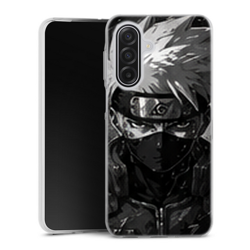 Coque Samsung A17 5G Naruto Hokage Kakashi Noir Blanc Sharingan Portrait Ninja Naruto