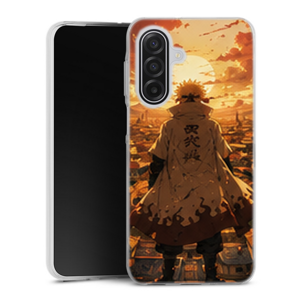 Coque Samsung A17 5G Naruto Hokage Minato Coucher Soleil Village Konoha Manga Naruto