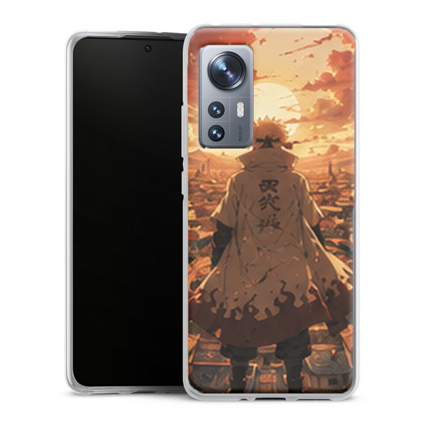 Coque Xiaomi 12 5G Naruto Hokage Minato Coucher Soleil Village Konoha Manga Naruto