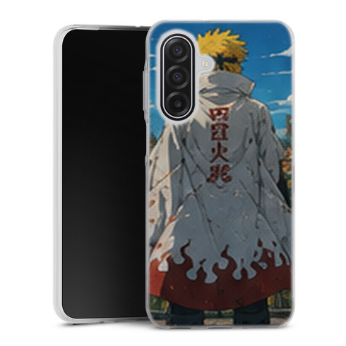 Coque Samsung A17 5G Naruto Hokage Minato Dos Village Konoha Manteau Quatrieme Naruto