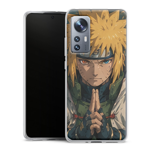Coque Xiaomi 12 5G Naruto Hokage Minato Namikaze Signe Main Regard Ninja Naruto