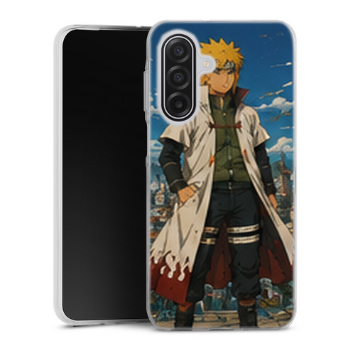 Coque Samsung A17 5G Naruto Hokage Minato Namikaze Village Konoha Ciel Bleu Naruto