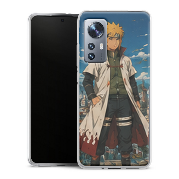 Coque Xiaomi 12 5G Naruto Hokage Minato Namikaze Village Konoha Ciel Bleu Naruto