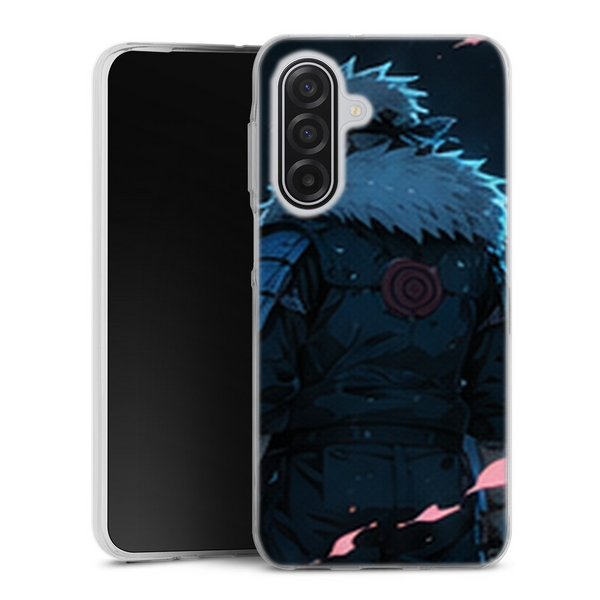 Coque Samsung A17 5G Naruto Hokage Tobirama Senju Armure Bleue Petales Roses Naruto