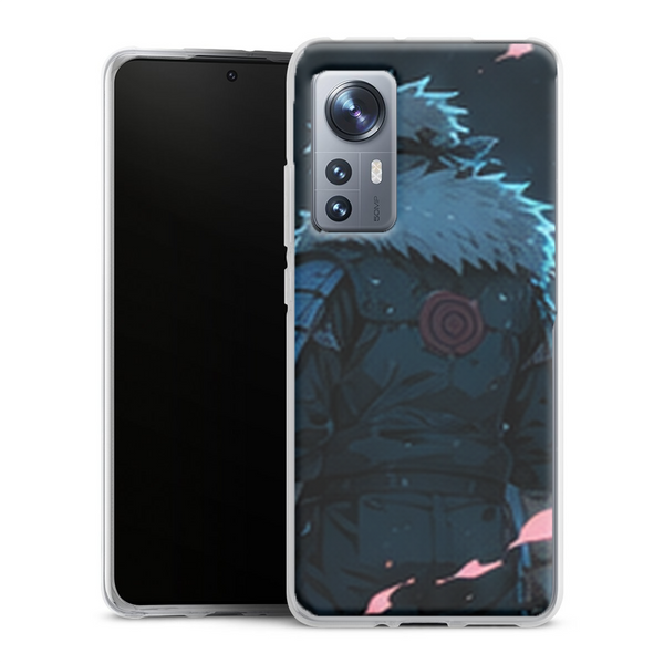 Coque Xiaomi 12 5G Naruto Hokage Tobirama Senju Armure Bleue Petales Roses Naruto