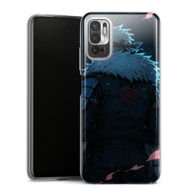 Coque Xiaomi Redmi Note 10 5G Naruto Hokage Tobirama Senju Armure Bleue Petales Roses Naruto