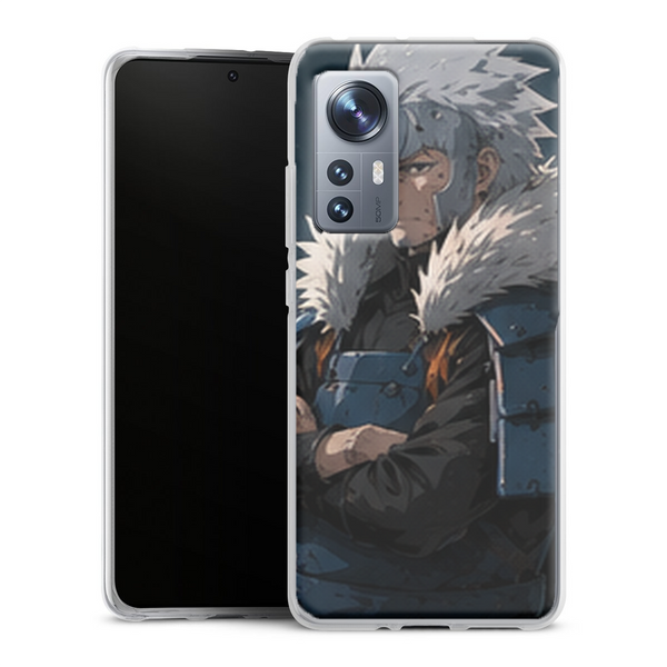 Coque Xiaomi 12 5G Naruto Hokage Tobirama Senju Armure Bleue Portrait Manga Naruto