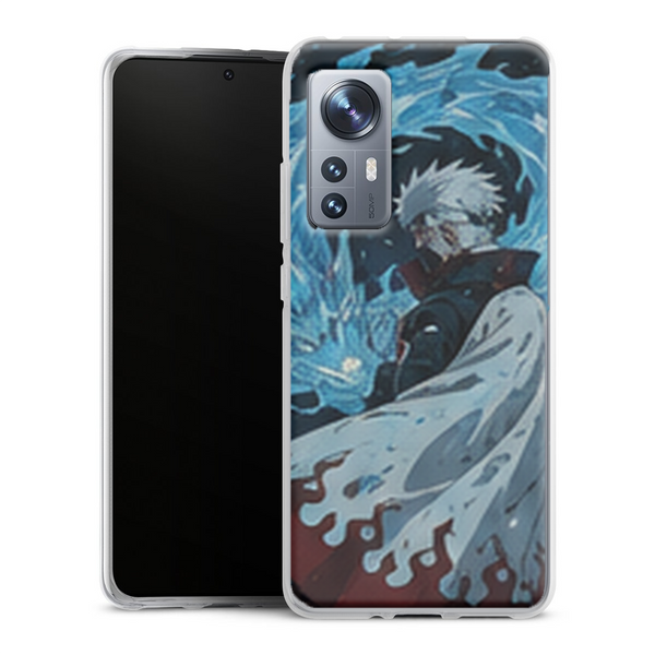 Coque Xiaomi 12 5G Naruto Hokage Tobirama Senju Tourbillon Eau Bleu Manga Naruto