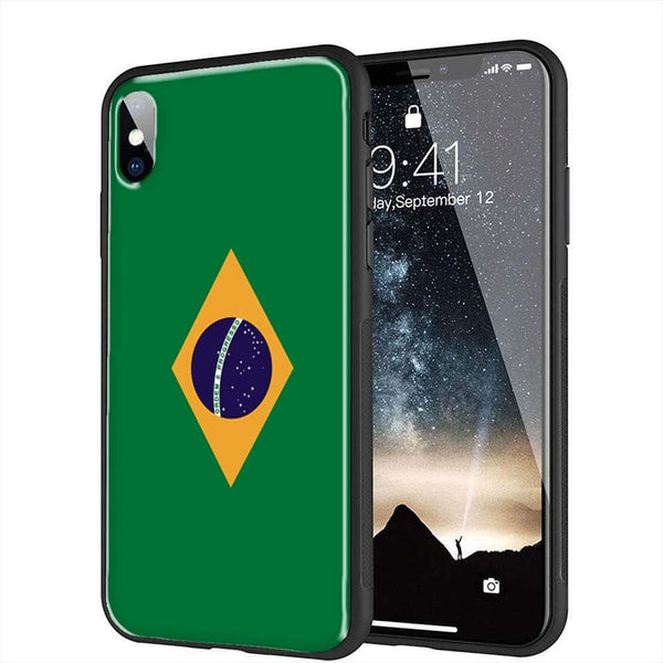 Coque iPhone X drapeau du Bresil, iPhone XR, iPhone XS