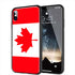 Drapeau Canadien | Coque iPhone SE 2020 Drapeau Canada | Housse protection Silicone, Tpu, Antichocs | Bumper Verre Trempé MaCoquePerso