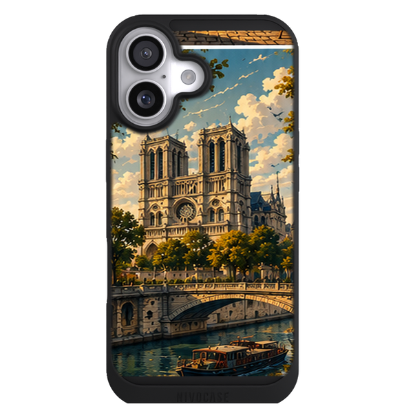 Coque Ile-de-France Notre Dame et la Seine - Cathedrale, Pont et Bateau