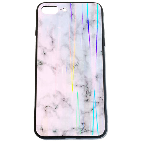 Coque Personnalisée Marbre Rose en Plexi Glass pour iPhone 8 Plus, 7 Plus