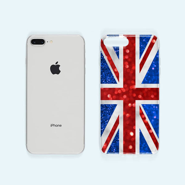 Union Jack - Coque iPhone 8 Plus Silicone - iPhone 7 Plus