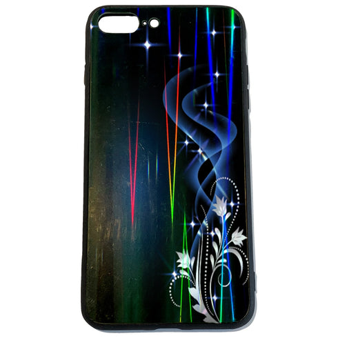 Coque personnalisée en Plexiglass Fleurs etoilees pour iPhone 8 plus